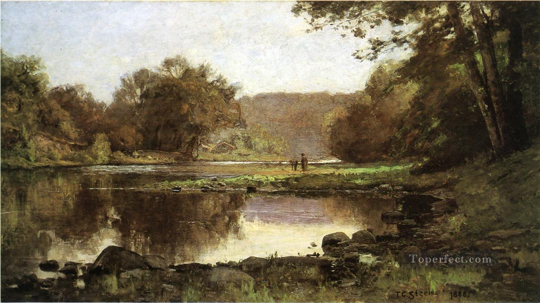 The Creek Theodore Clement Steele Oil Paintings